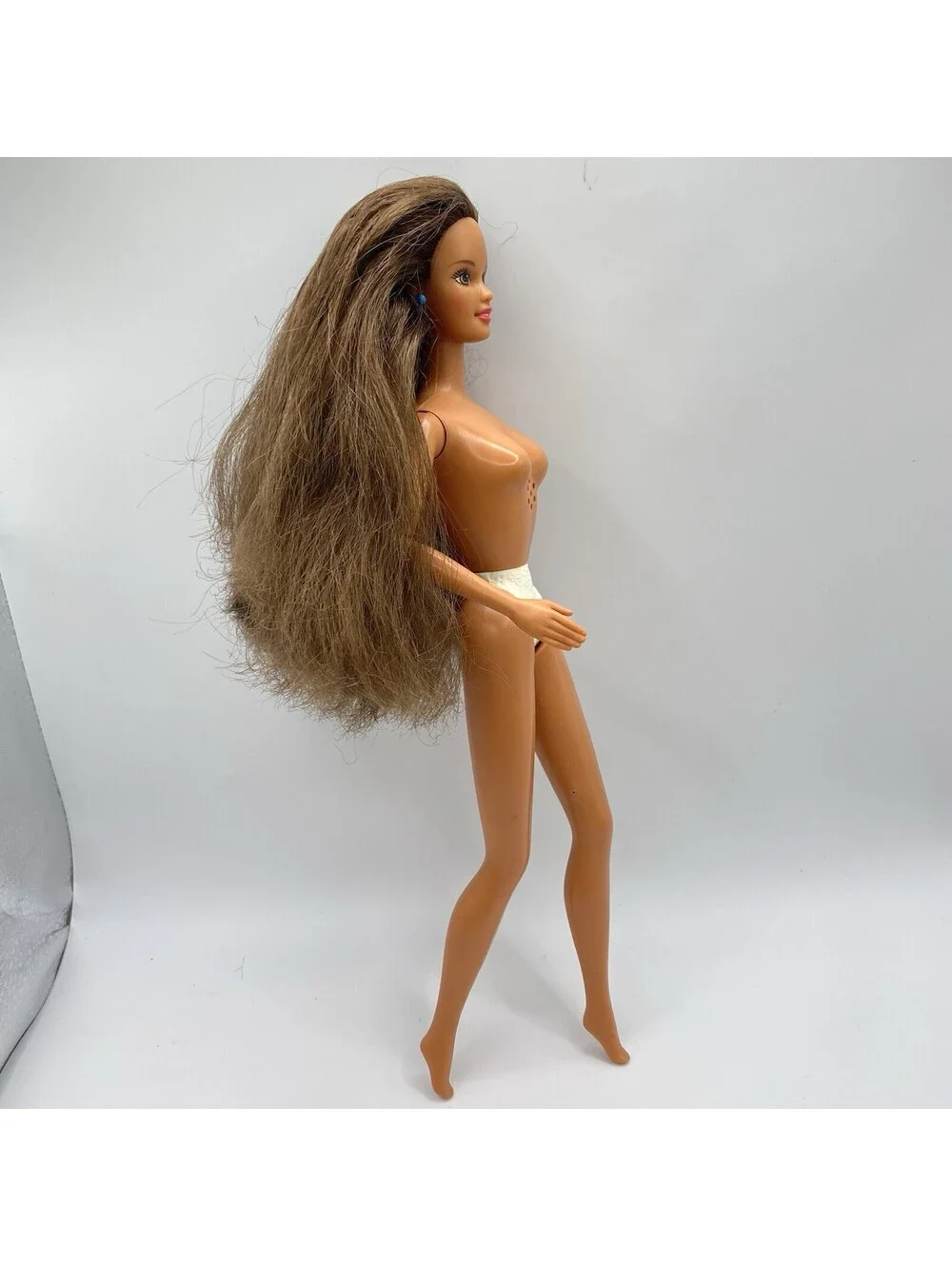Talking Dentist Barbie Doll 90’s Brunette Teresa Long Hair Superstar Nude B19